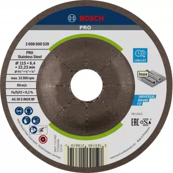 Nekruhový brusný kotouč Bosch 2608600539 115 x 22,23 mm, 1 ks