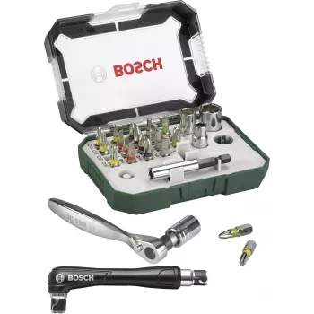 Sada bitů Bosch Accessories Promoline 2607017392 27dílná s bity drážkovými, Phillips, Pozidriv, inbus a Torx v úložném kufříku