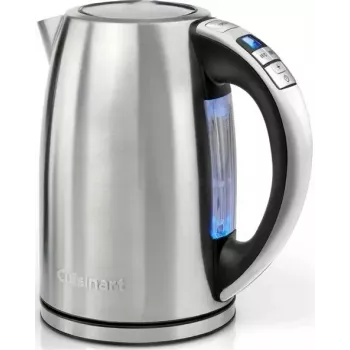 Elektrická rychlovarná konvice Cuisinart CPK17E-B, 1,7 l, 1500 W, nerez, 6 nastavení teploty