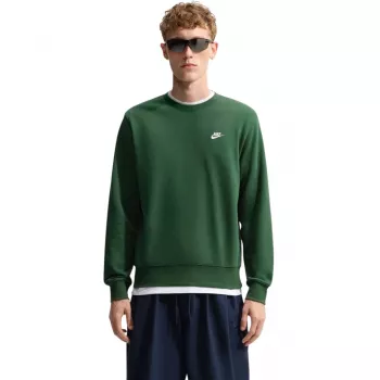 Mikina Nike Club French Terry pánská zelená 2XL