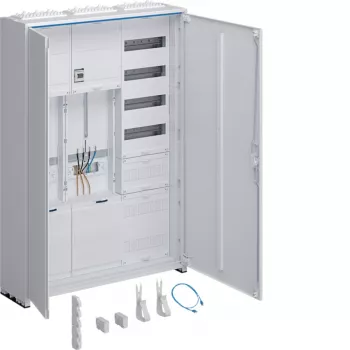 Rozváděčový skříňový komplet Hager universZ 1100x800x205 mm 3fázový 2 místa pro elektroměr APZ bílý ZB333Q25ENT