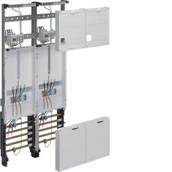 Kompletní pole Hager ZK33Q3NT universZ 1050x500 mm 3bodové 2 místa pro elektroměr 10 mm² s odpojovací funkcí