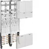 Kompletní pole pro elektroměr HAGER ZK3EN24 s univerzálním Z zapojením, 4 místa pro elektroměr, BKE-I, 2 pole široké, 1050 mm