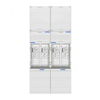 Kompletní pole pro elektroměr HAGER ZK3EN24 s univerzálním Z zapojením, 4 místa pro elektroměr, BKE-I, 2 pole široké, 1050 mm