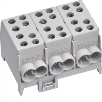 Hager hlavní odbočovací svorka KH35L3 3pólová 2x35-2x25mm² šedá