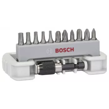 Sada vrtáků a bitů Bosch 2607017578, 34dílná, s vrtáky HSS-TiN do kovu, zdiva a dřeva v kufru X-Line