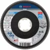 Bosch Accessories 2608619199 X-LOCK Flap Disc 115 mm Grit 80 Zirconium Alumina Conical Type 29 for Metal, 1 Piece