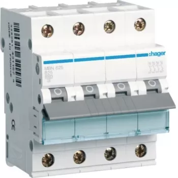 Jistič Hager MBN625 3P+N charakteristika B 25A 6kA