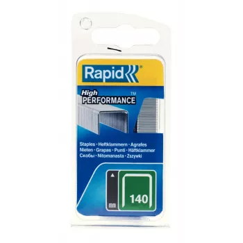 Ploché drátěné spony RAPID TOOLS Rapid typ 140, délka ramene 14 mm, pozinkovaná ocel, 1250 ks, malé balení s euro otvorem 40109517