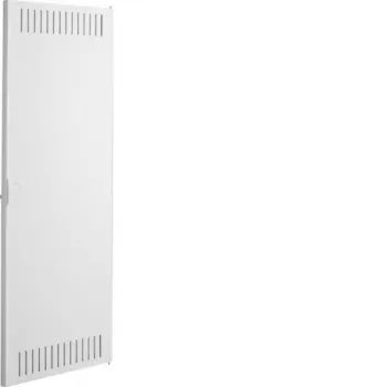 Náhradní dvířka Hager Volta VDI UPV/HWV, 4řadá, s pantem, ocel, bíle lakovaná, šířka 288 mm VZ126N
