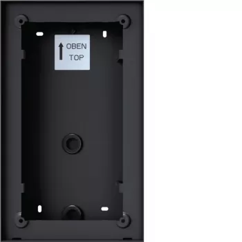 Nástěnná krabice Hager REW406X pro mono domovní telefon, 1 tlačítko