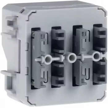 KNX Secure tlačítkový modul Hager WNT304, 2násobný, nástěnná montáž