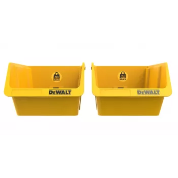 Úložný box na nářadí DEWALT DWST82813-1 TSTAK dvojbalení – 2x 14L stohovatelné plastové nádoby, černá/žlutá