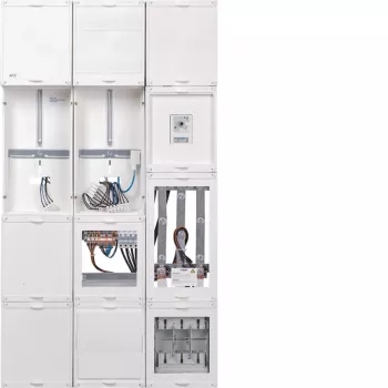 Univerzální transformátorové/měřicí pole Hager UF53WBW20 s APZ a TSG, 250A, 5pólové