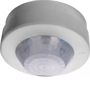 PIR pohybový detektor Hager EER513 360° na omítku, dosah 20 m, IP55, bílý