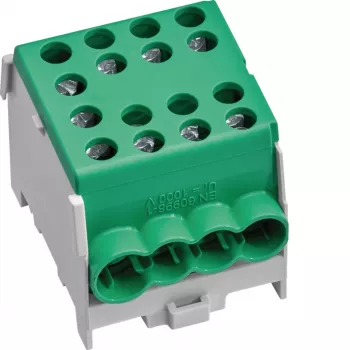 Svorkovnice hlavního vedení HAGER KH35E8 1pólová, 10-35 mm², 125 A, zelená