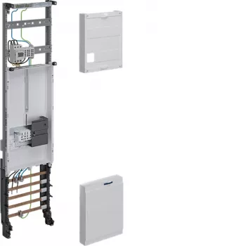 Kompletní pole Hager universZ ZH33W7NT, 3fázové, 1 místo pro elektroměr, 10 mm², 1050x250 mm