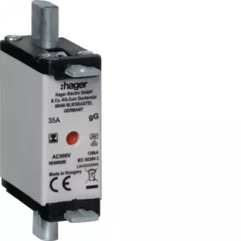 NH pojistková vložka Hager LNH0035MK NH000 gG 500V 35A s izolovanou rukojetí