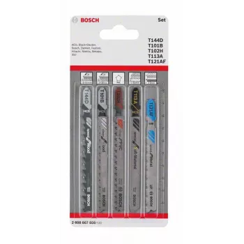 Sada pilových listů pro přímočarou pilu Bosch Accessories 2608667856 Allrounder, 5dílná