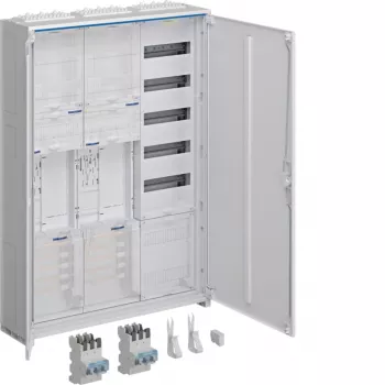 Skříň na elektroměry Hager universZ, 2 místa pro elektroměry, 3 pole, 1100 mm, bílá, IP31, ZB33SEQ25EN