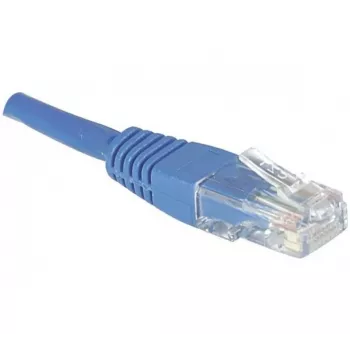 EXERTIS CONNECT Cat.6 U/UTP Patch Cable, 0.5 m, Blue, Snagless 246700