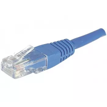 EXERTIS CONNECT Cat.6 U/UTP Patch Cable, 0.5 m, Blue, Snagless 246700
