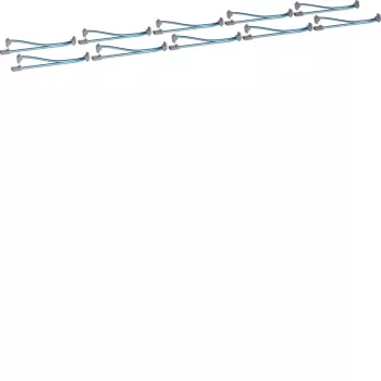 KNX Y propojovací kabel HAGER KU9S20YZ, 1 zástrčka na 2 zásuvky, 20 cm, černo-modrý, 10 ks