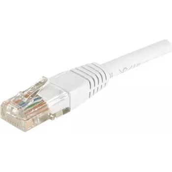 EXERTIS CONNECT CAT.6 U/UTP Patch Cable, 2m, White, RJ45, Latch Protection 246785