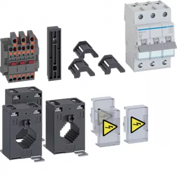 Sada proudových transformátorů HAGER ZY2505LM 250/5 A, třída 1, 2,5 VA