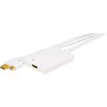 Převodník Mini DisplayPort 1.1 na HDMI EXERTIS CONNECT s USB zvukem, DP samec + USB samec na HDMI samice, černý, 127406