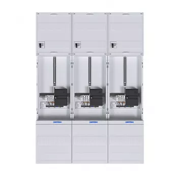 Kompletní elektroměrová skříň HAGER 3bodová Universal Hessen, 1050 mm, 3 pole, ZL34C4N