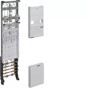 Kompletní elektroměrové pole HAGER ZH3EF12T BKE-I, 2 pozice elektroměru, 10mm², odpojovací funkce
