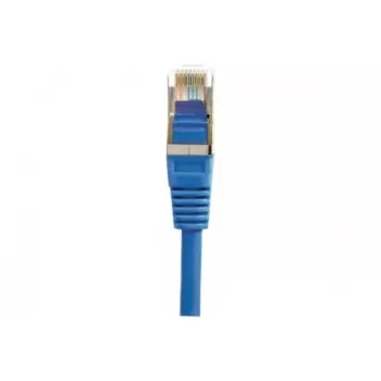 Patch kabel Cat.6 F/UTP Exertis Connect 842104, 1 m, modrý, slim ochrana ohybu