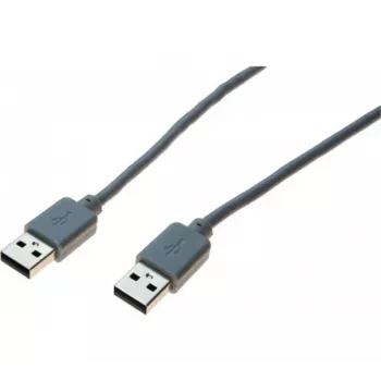 USB 2.0 kabel EXERTIS CONNECT, USB-A samec na USB-A samec, šedý, 2,0 m 532503