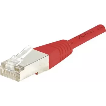 Propojovací kabel EXERTIS CONNECT Cat.5e F/UTP, červený, 0,7 m, slim s ochranou západky, Gigabit Ethernet 231320