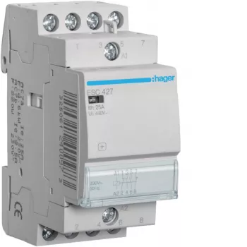 Modulový stykač HAGER ESC427 25A 2NO+2NC 230V AC