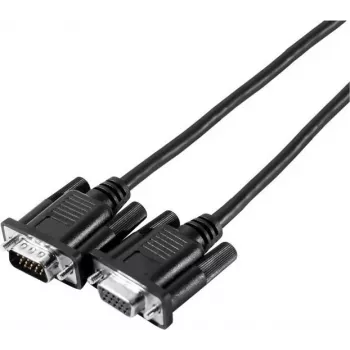 SVGA monitorový kabel EXERTIS CONNECT Eco, 15pin HD D-Sub samec na samici, 3,0 m, černý - ekonomický monitorový kabel pro standardní aplikace (117810)