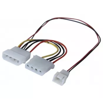 Napájecí adaptérový kabel Molex na 3pinový ventilátor 15 cm Exertis Connect (EXC146851)