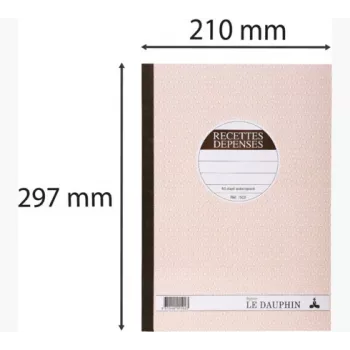 Blok Recettes-Dépenses, 297 x 210 mm, dupli (1502D) Le Dauphin - 1 blok