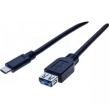 Adaptérový kabel USB-C na USB-A, 50 cm, černý Exertis Connect 150319