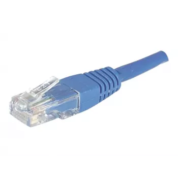 Nestíněný měděný patch kabel CAT.6 U/UTP, modrý, 15,0 m, RJ45 s ochranou západky Exertis Connect 246761