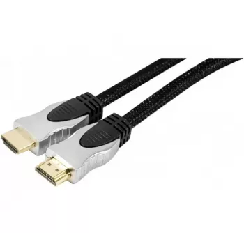 High Speed HDMI kabel s Ethernetem, pozlacený, opletený plášť, 3,0 m, černý Exertis Connect 127911