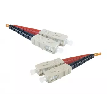 Multimode Duplex optický patch kabel SC/UPC na SC/UPC, OM2 50/125µm, LSZH, 1m, oranžový Exertis Connect 392691