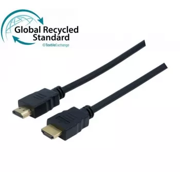 HDMI 2.0 High Speed kabel, 4K, HDMI Type-A samec na HDMI Type-A samec, pozlacený, černý, 3,0 m Exertis Connect 127982