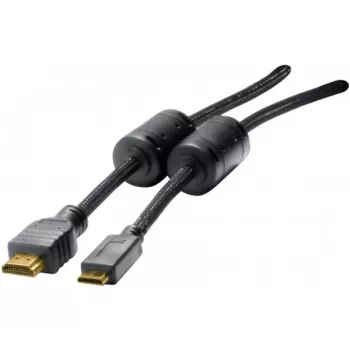 Mini HDMI kabel, High Speed HDMI, pozlacený, HDMI Type-A samec na Mini HDMI Type-C samec, 3,0 m Exertis Connect 128280
