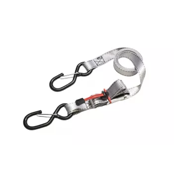 Upínací popruhy s ráčnou a S-háky Master Lock, 1,8 m x 25 mm, 4 ks (3062EURDAT)