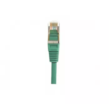 Propojovací kabel CAT.5e F/UTP EXERTIS CONNECT, zelený, 1,0 m, tenká koncovka s ochranou západky 847152