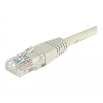 Propojovací kabel Cat6 U/UTP EXERTIS CONNECT, 2 m, šedý, s ochranou západky RJ45 EXC848200