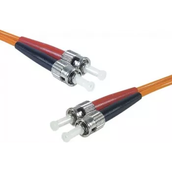 Vláknový propojovací kabel Multimode Duplex Exertis Connect 1m ST/UPC na ST/UPC OM2, LSZH, oranžový 392711