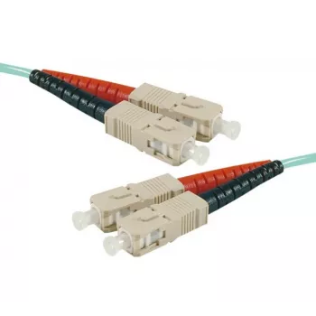 Duplexní optický propojovací kabel OM3 SC UPC EXERTIS CONNECT, 50/125 µm, aqua, 20 m, High Density 392758